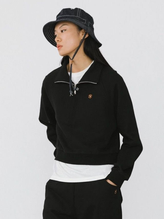 100% Cotton Two-Piece Leisure Suit - Black