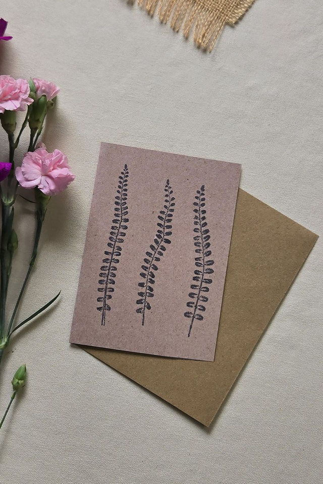 Carte postale monotype - Capillaires des murailles