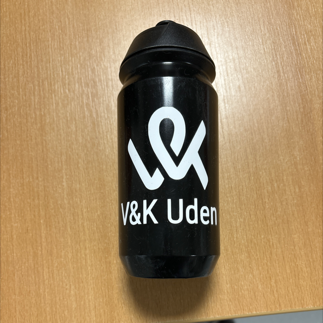 Bidon met Logo zwart wit opdruk