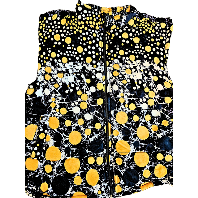 Puffer Jacket - African Ankara Unisex Medium
