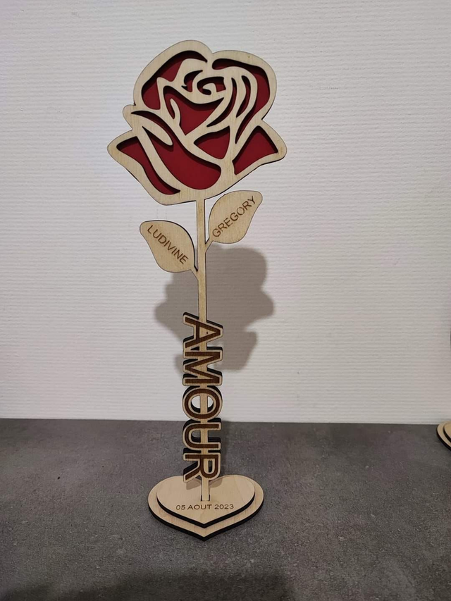 Rose relief "Amour"