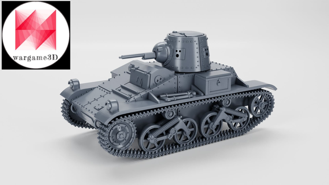 Wargame3D - 1/72 Belgian Vickers Light Tank T-15