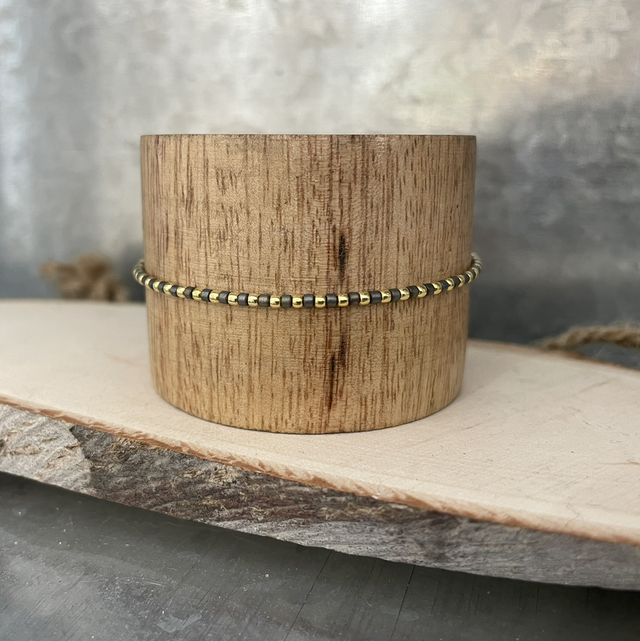 Bracelet basique doré/gris