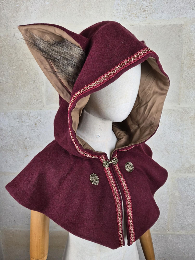 Capuchon à oreilles Rouge