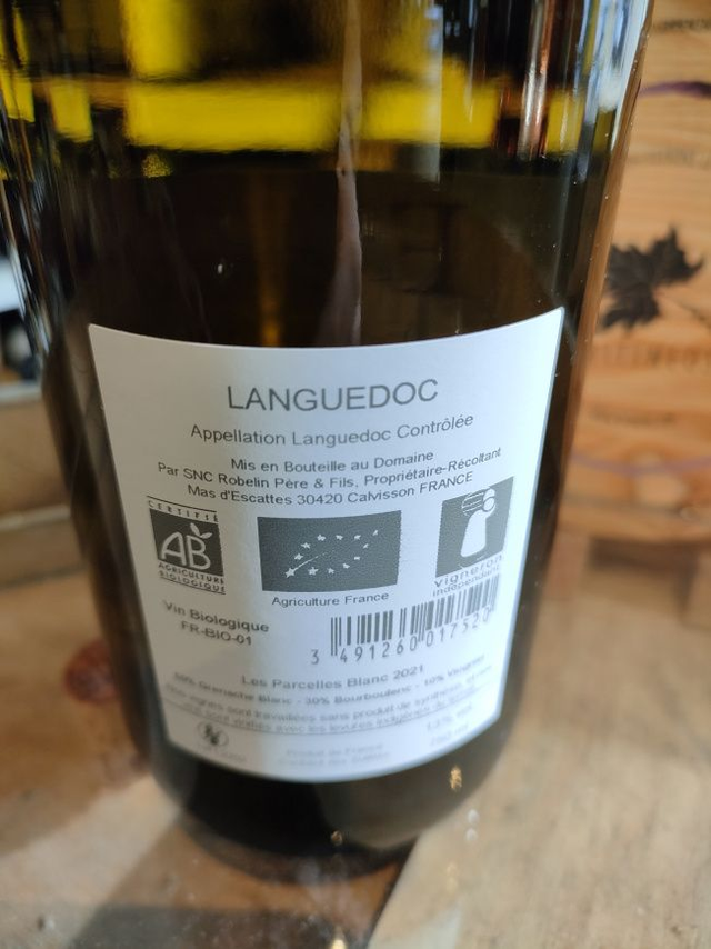 Les Parcelles 2021 - Blanc Sec Tranquille - Domaine de l''Escattes (François Robelin)