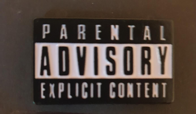 Parental Advisory Pin Badge