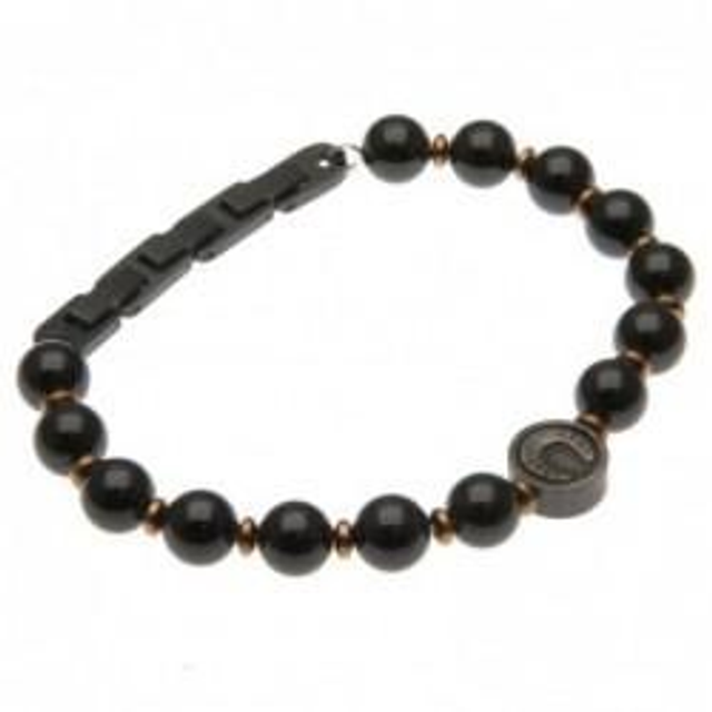 Bracciale uomo con pietre naturali bijoux e ferro di cavallo