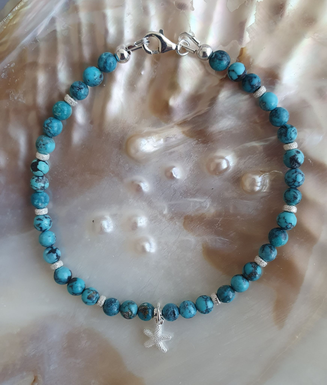 Armband Türkis mit Seestern