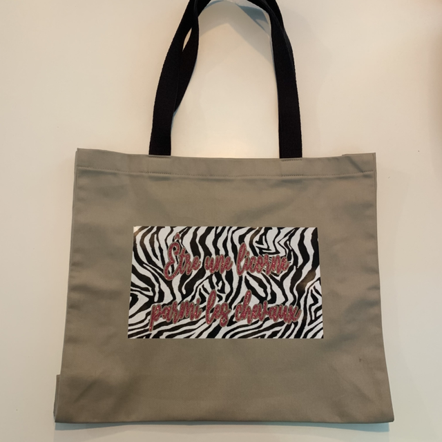Tote bag zèbre et licorne