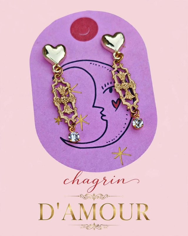 Boucles d'oreilles ' Chagrin d'Amour'
