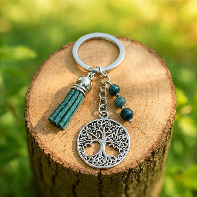 Porte-clé  Arbre de vie -- Ancrage,chance