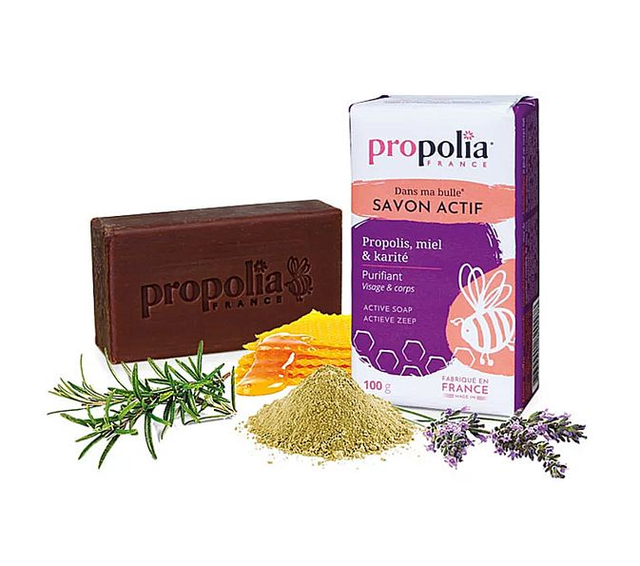 3x SAVONS PROPOLIS Visage &amp; Corps - Miel &amp; Karité