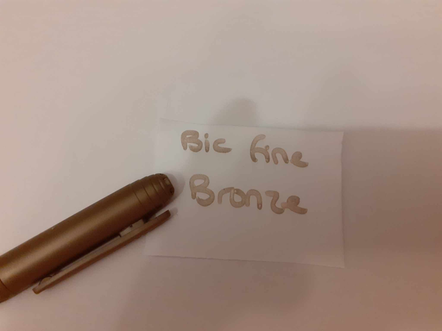 Zelebs in shed CHOOSE YOUR MARKER Bic Fine Metallic BRONZE