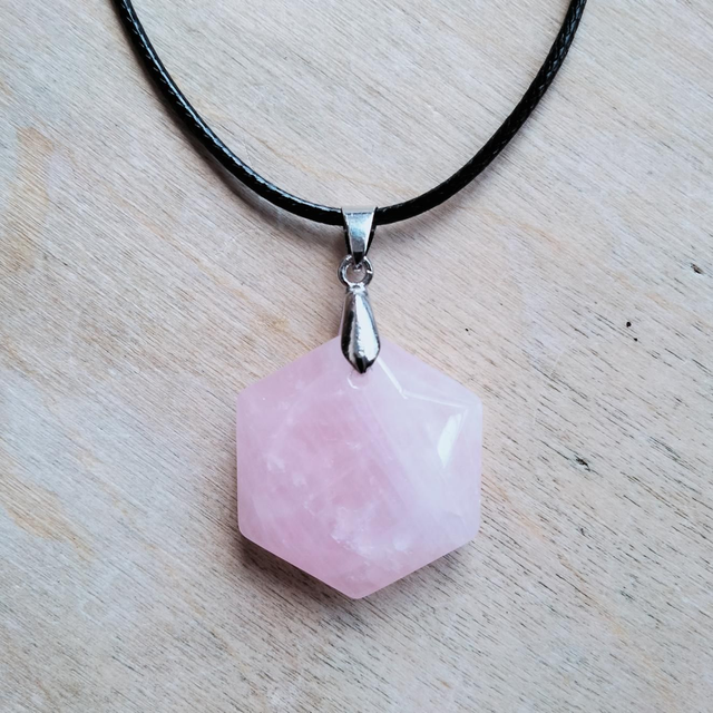 Rose Quartz Hexagon 