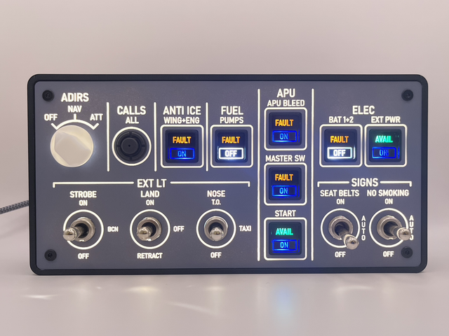 A320 Mini Overhead Panel - by MadMonkey