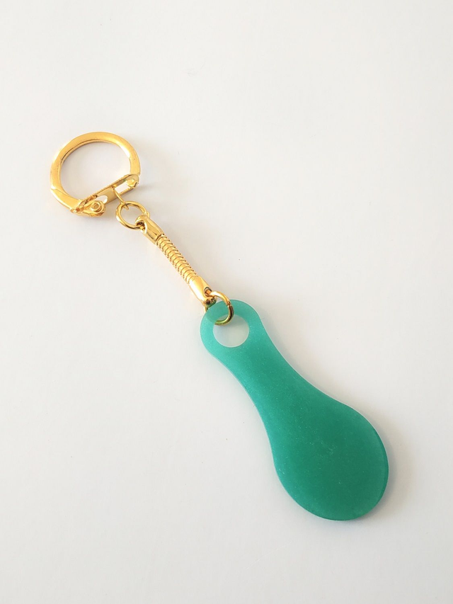 Porte-clés jeton de caddie vert clair