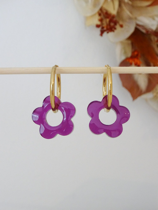 Petite fleur : violette transparente