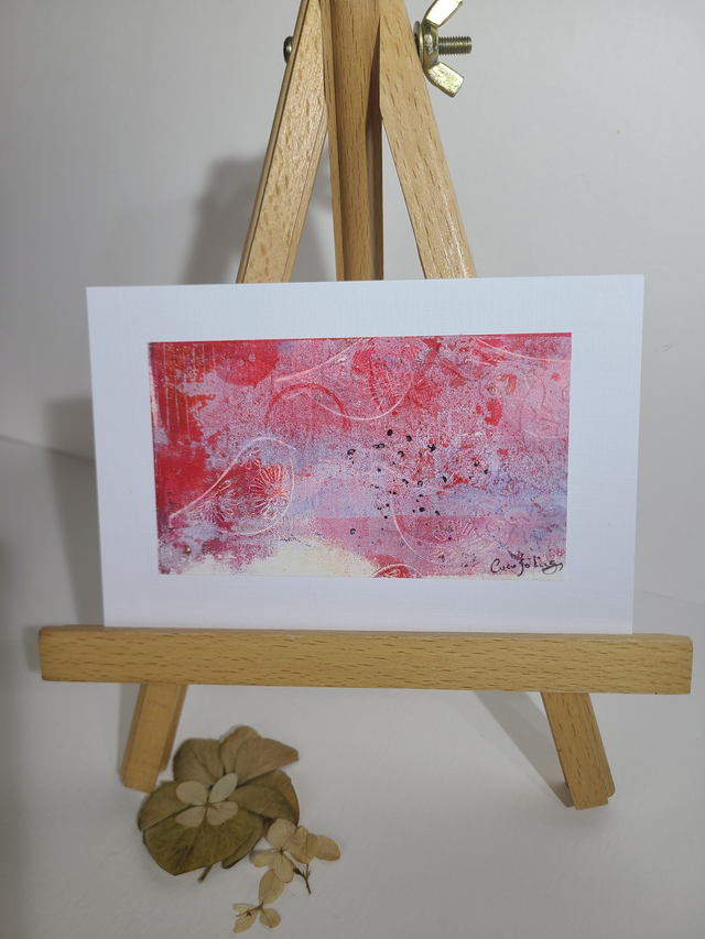 Carte gaufrée motif oiseau