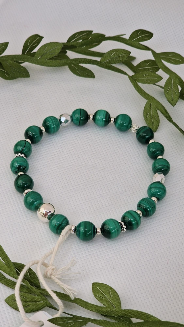 Bracelet Malachite en 0,8 cm