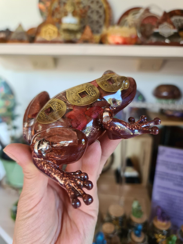 Grenouille de l'abondance Jaspe rouge ❤️