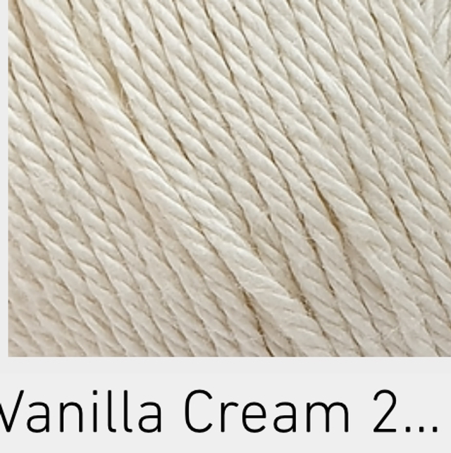 100% Cotton Vanilla Cream