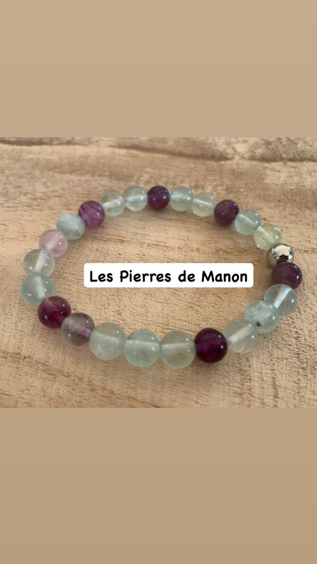 Bracelet Fluorite - Perles de 8mm