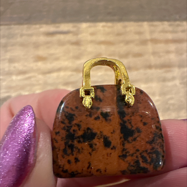 Mahogany Obsidian Handbag 