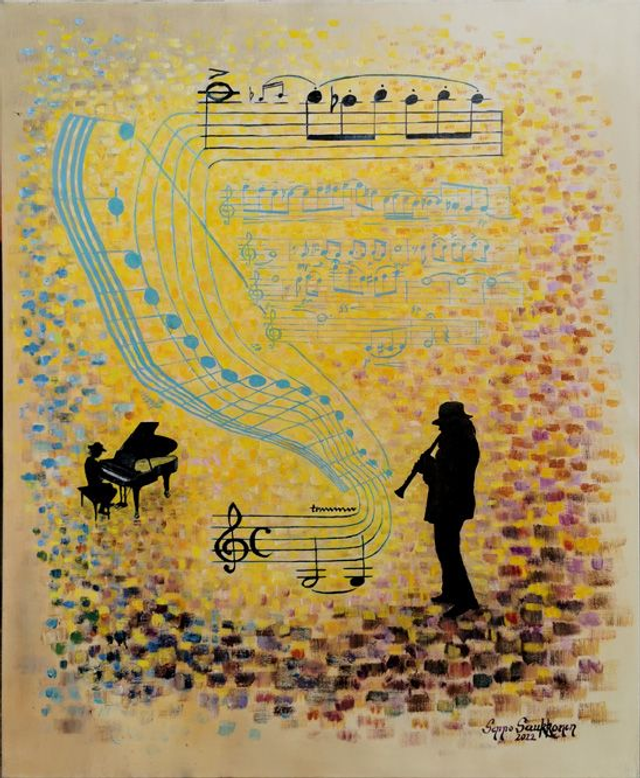 31. Sininen rapsodia (100x80 cm)