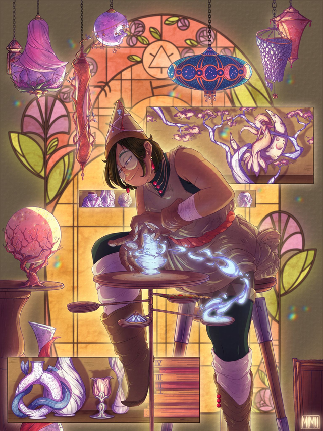 Witch Hat Atelier OC - the Glass Maker