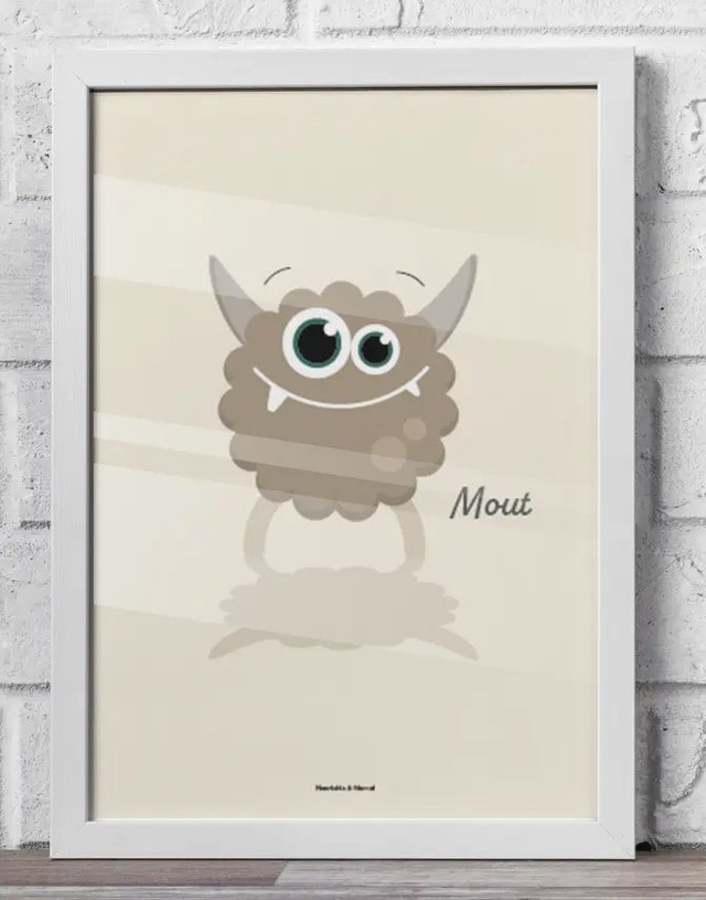 15 - Carte postale enfant monstre