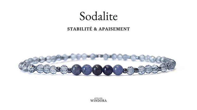 Bracelet | Sodalite Bleue - Éléments V2 (A)