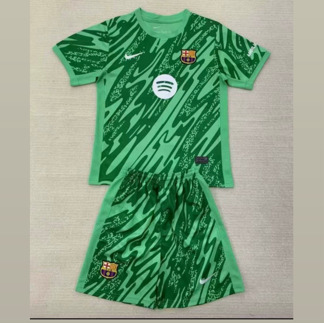 Camiseta F.C Barcelona PORTERO  LOGO SPOTIFY (Verde) - Versión Fan - 24-25
