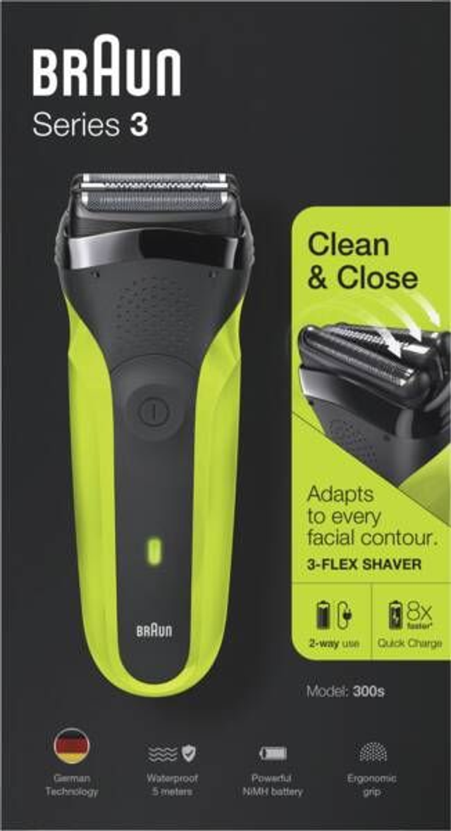 Braun Personal Care Rasierer 300s Series 3 Schwarz-Grün