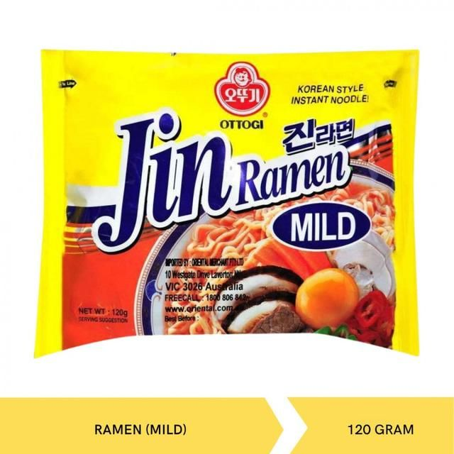 Ottogi Jin Ramen Mild Instant Noodles 120g