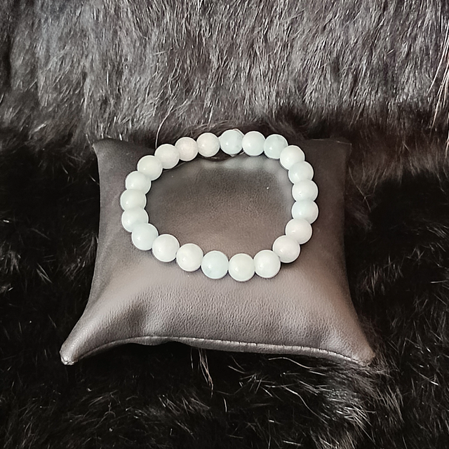 Bracelet uni Aigue-marine 08 mm