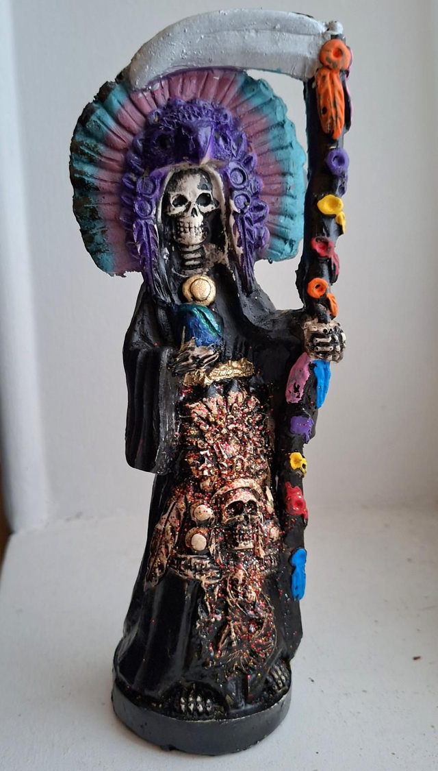 Statue Santa Muerte aztec 20cm