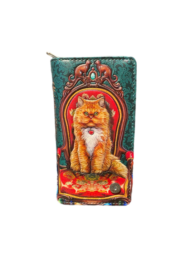 &quot;Mad about cats&quot; Lisa Parker Embossed purse