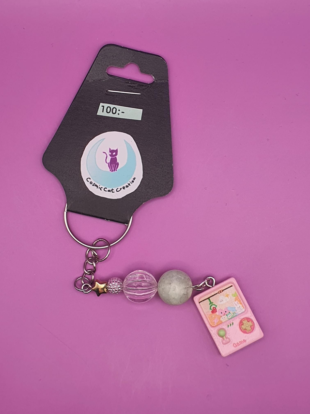 Keychain Gameboy Pink 