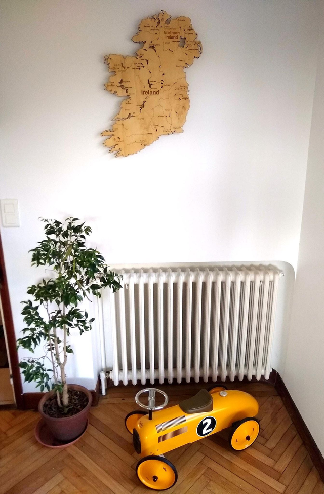 A04 – Carte d'Irlande - Décoration murale design