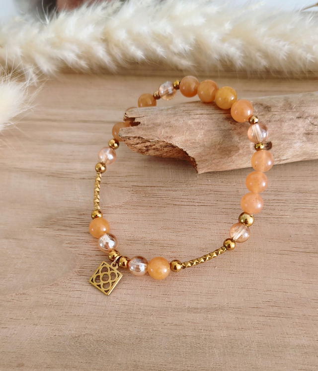 A Bracelet "Élan" Aventurine orange
