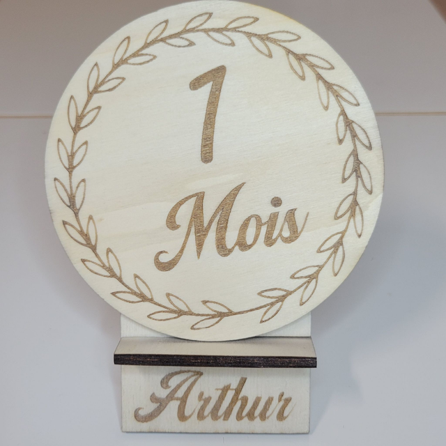 carte étape bébé &quot;laurier&quot;
