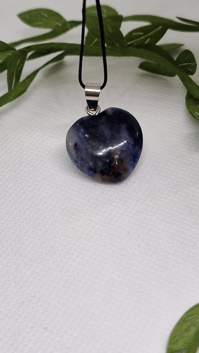 Pendentif cœur en Sodalite 