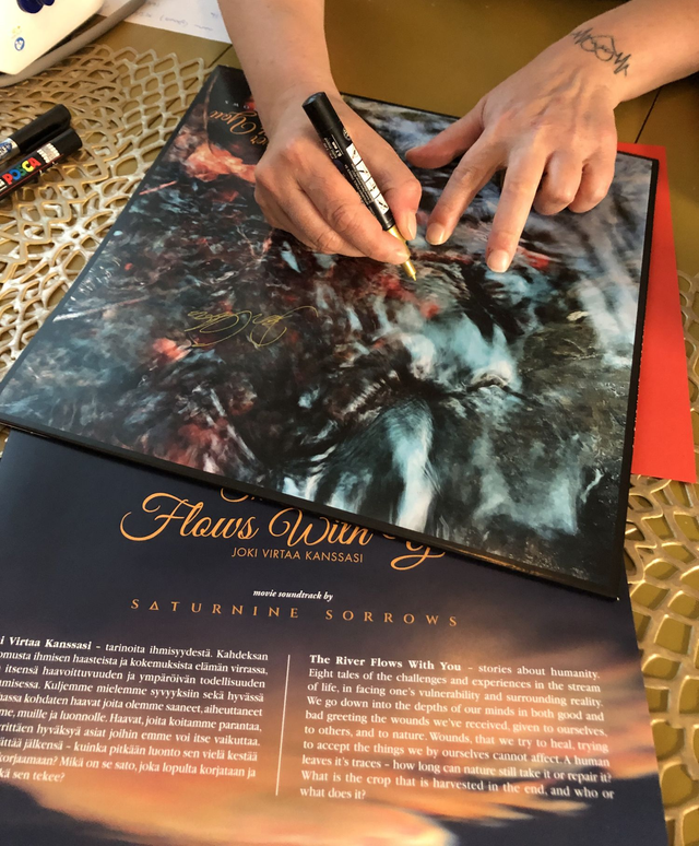 Saturnine Sorrows - The River Flows With You LP  (signed) 