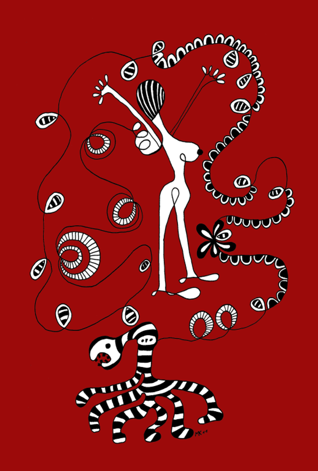 Fille Rouge 2 Poster 61.5x91 cm