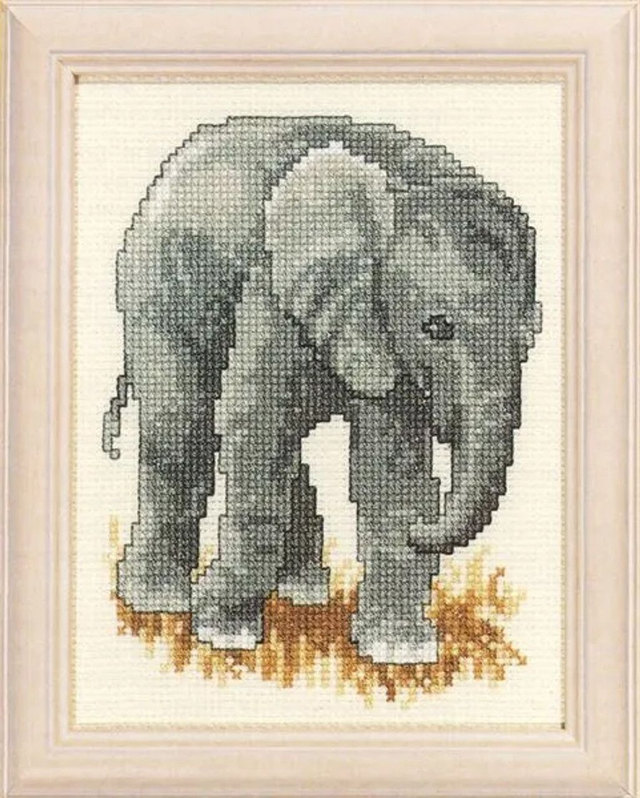 Elephant Cross Stitch Kit by Pako - 210843