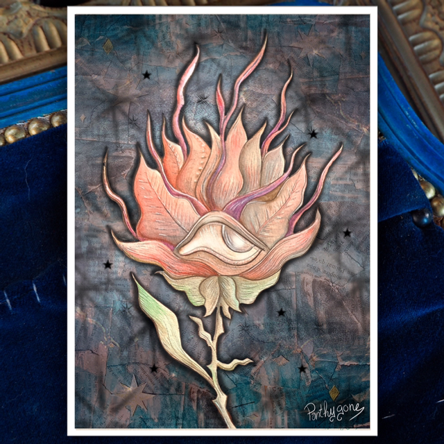 Fleur enchantée - Carte Postale