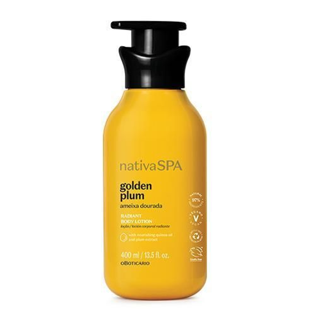 Loción hidratante corporal Nativa Spa Golden Plum, 400 ml
