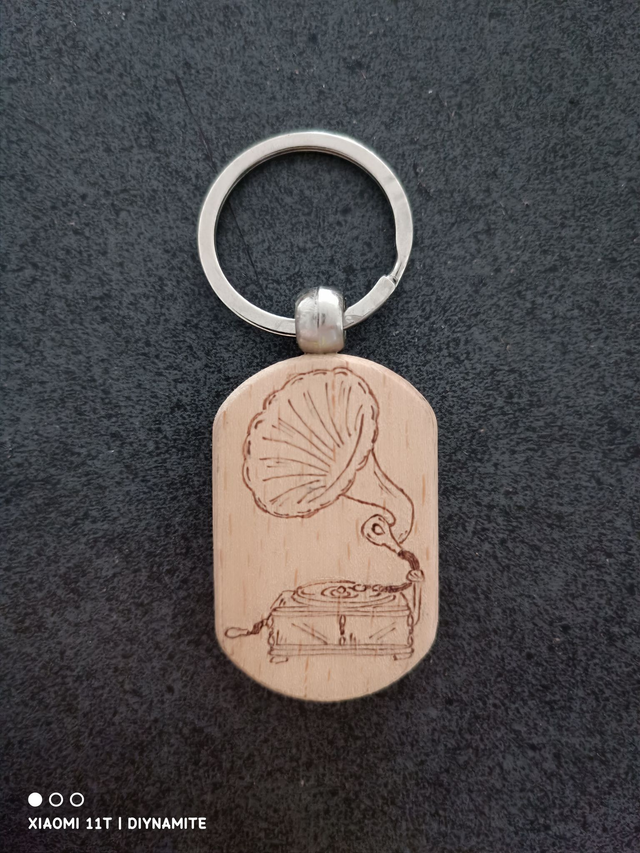 Porte-clé gramophone