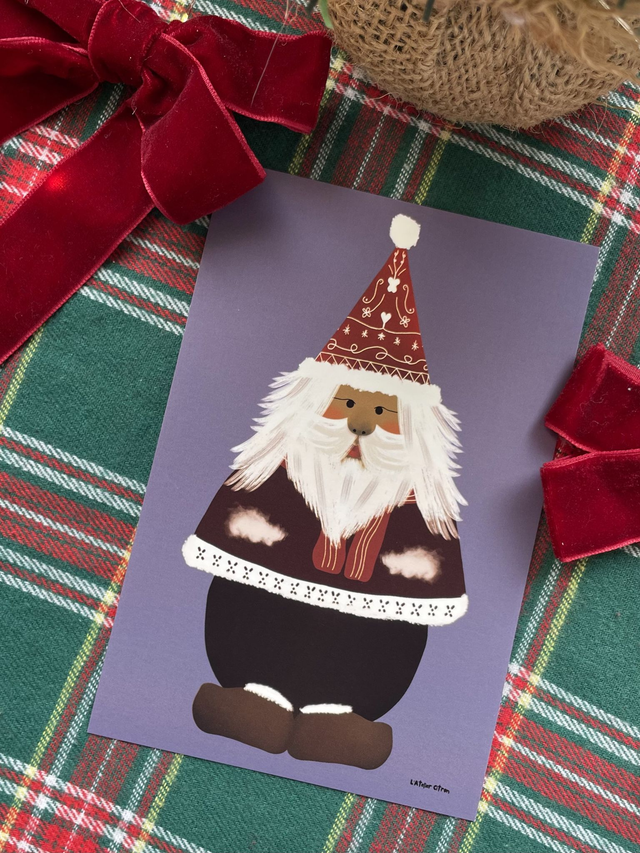 Carte de Noël - Père Noël