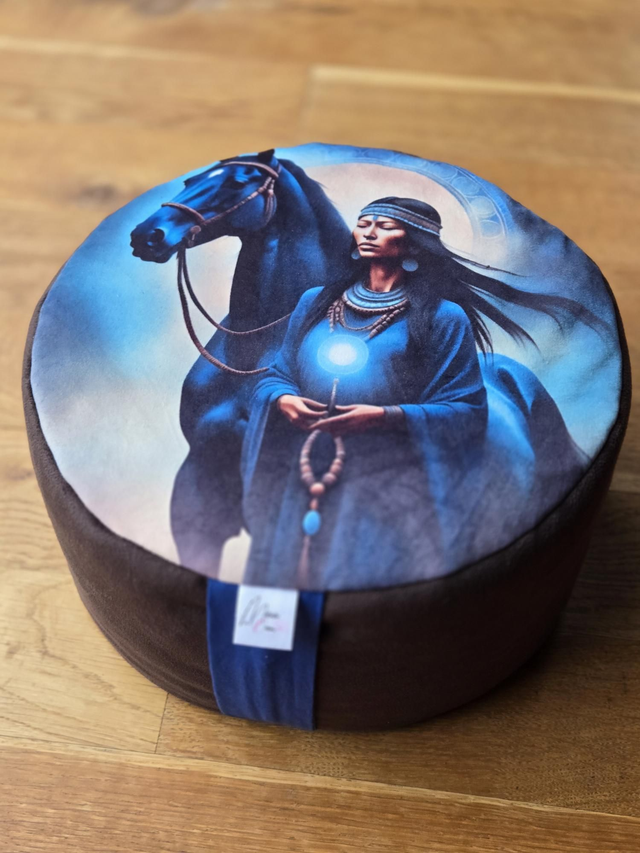 Zafu sacré Chamane et cheval